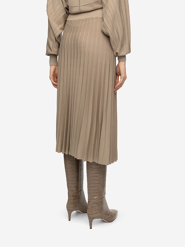 Юбка жен AGNONA AI23P_KG02020_9A180F N54 CAMEL - 4