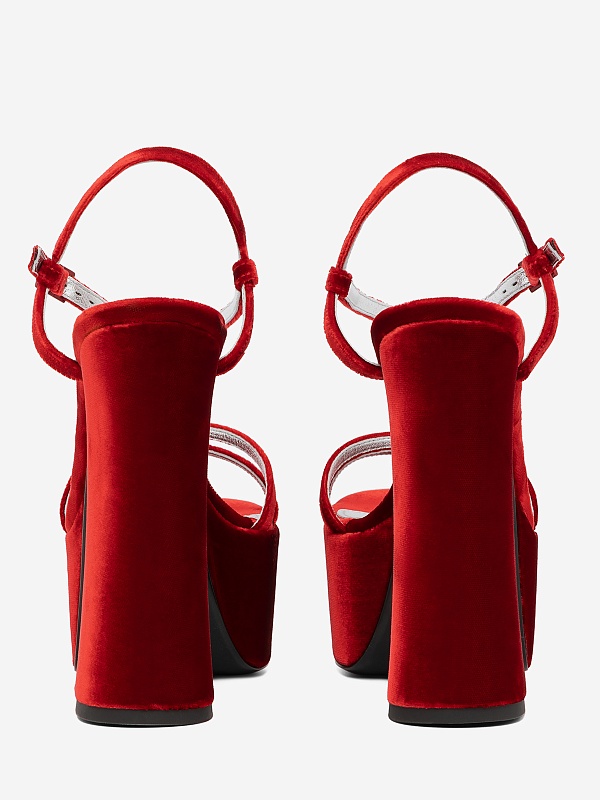 Босоножки (платформа) жен Philosophy Di Lorenzo Serafini 3204 5780 A0115 Red - 5
