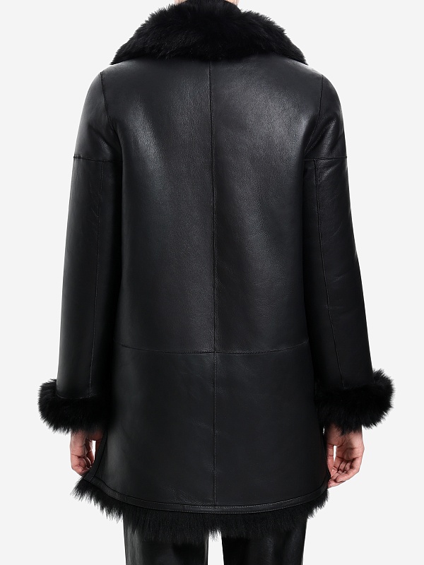 Дубленка жен Burka TG-1413F-80BU Черный - 5