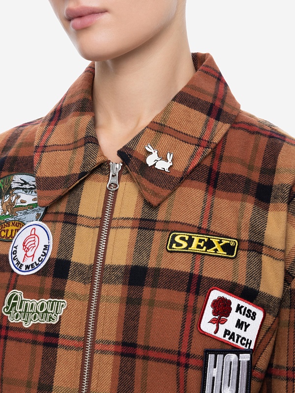 Рубашка муж Carne Bollente AW25FJK0101 Tartan - 4