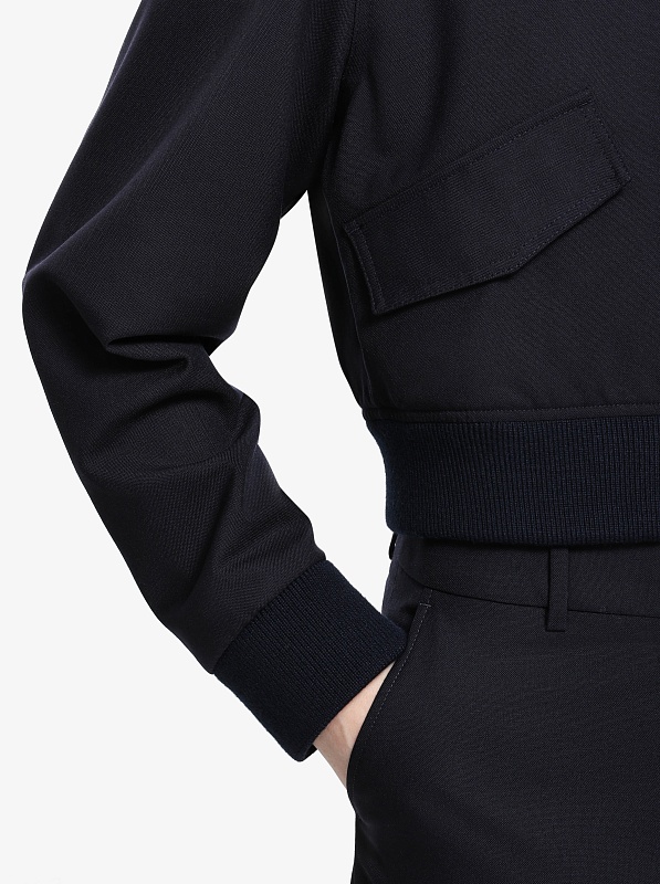 Бомбер жен Officine Generale W25WOTW600 DARK NAVY - 4