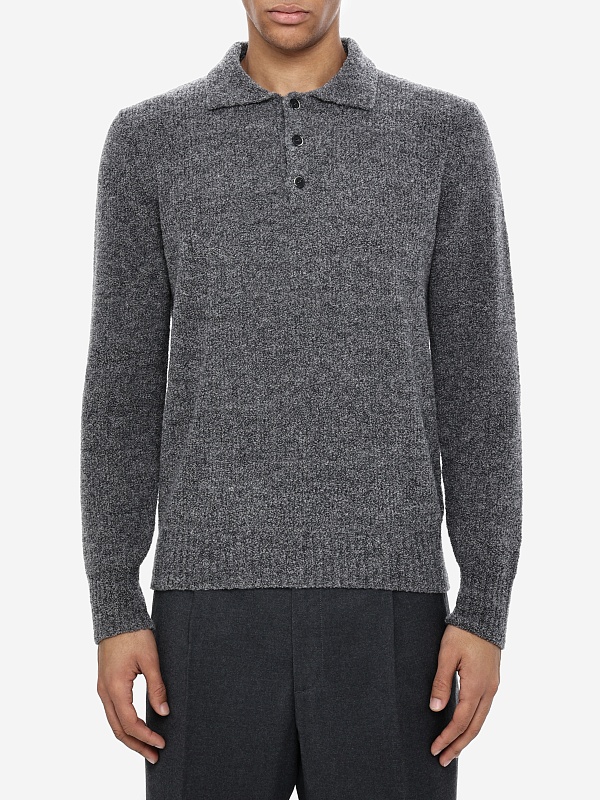 Поло с длинным рукавом муж Barena Venezia KNU5219 0509 550 Cenere - 2