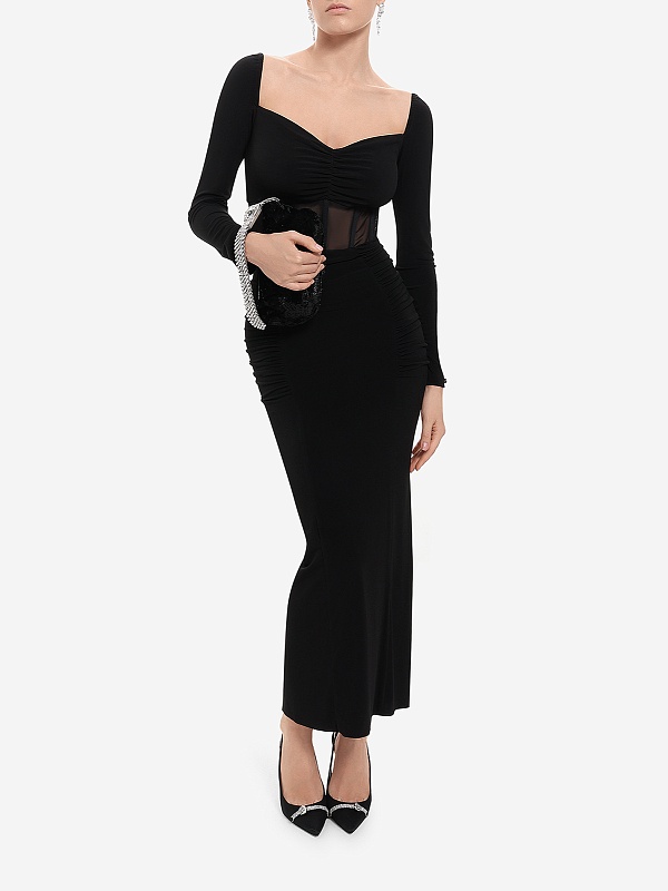 Платье жен Nissa RS16072 black - 3