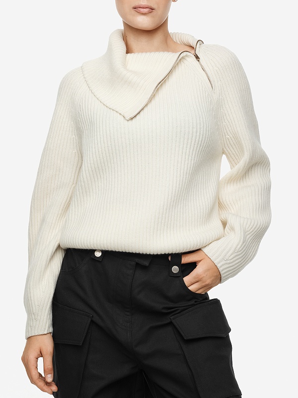 Водолазка жен AGNONA AI23P_K206188_1K050H N01 CHALK - 3
