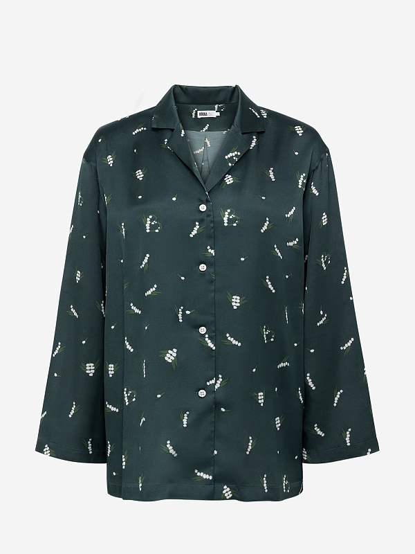 Блуза жен Burka t25-bl001 Темно-зеленый - 5