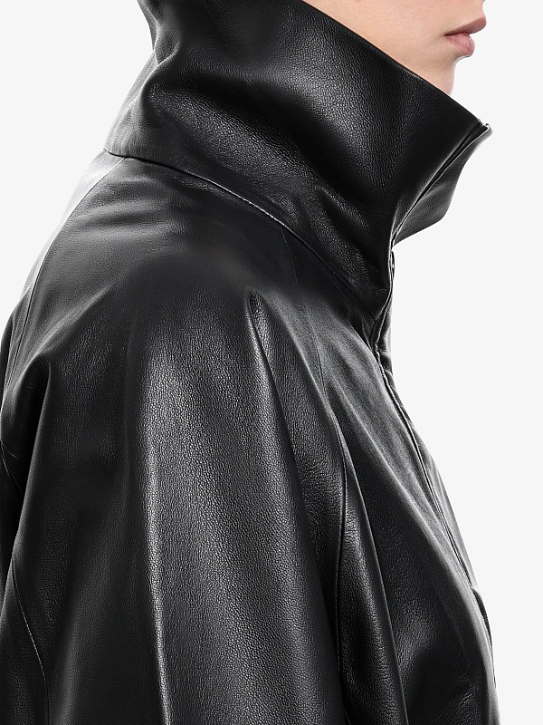 Куртка кожаная жен EENK EEB-1P453-LJ05-BK Black - 4