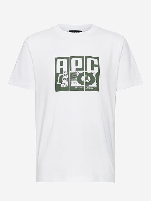 Футболка муж A.P.C. COBQX-M26485 AAB WHITE - 0