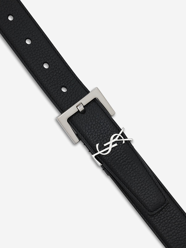 Ремень муж Saint Laurent 634440DTI0E/_1000 Nero - 3