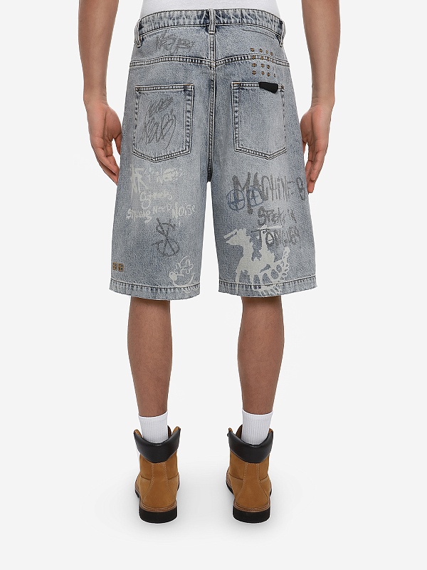 Шорты муж Ksubi MPS26WA010 denim - 4