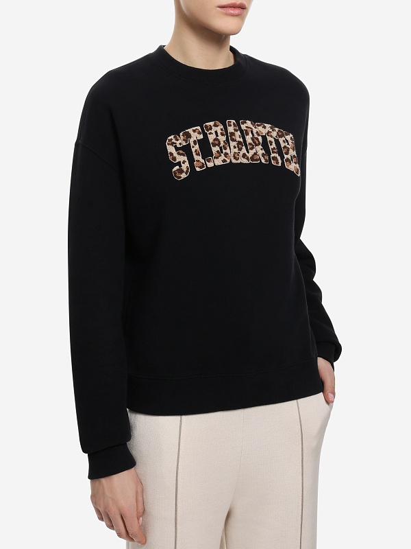 Толстовка жен MC2 Saint Barth STDW001 01446I STB LEOPARD TERRY 00 EMB - 2