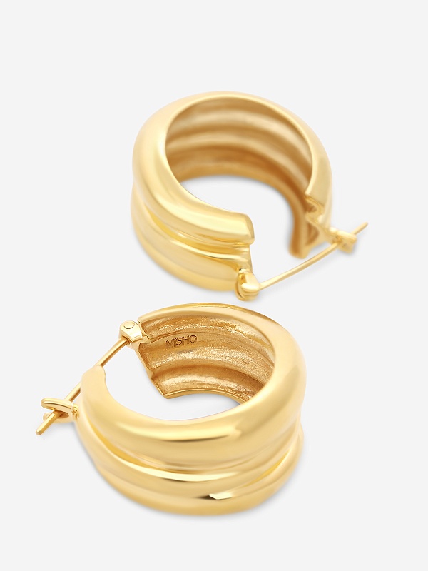Серьги жен MISHO CCE24 Gold - 2