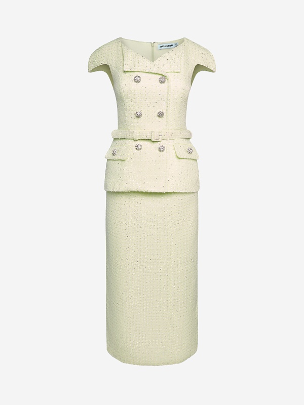 Платье жен Self-Portrait SS26-030M-G LIME - 0