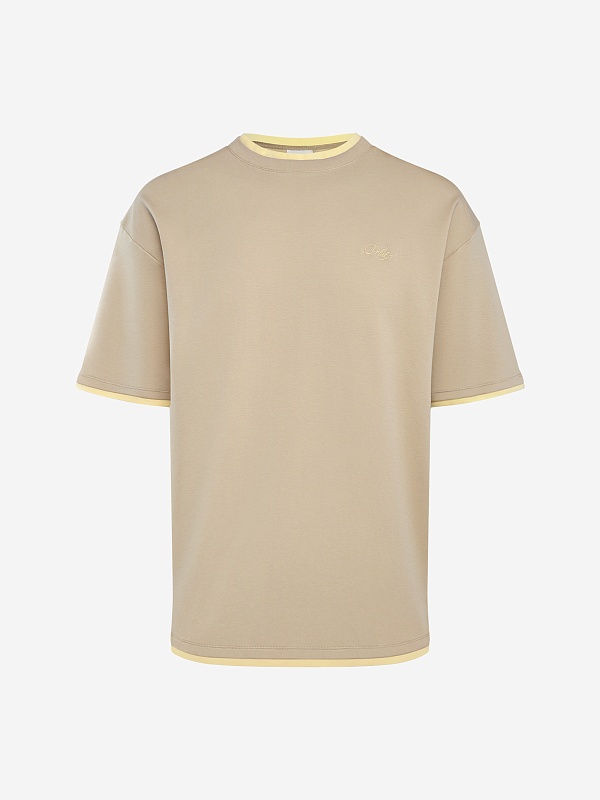 Футболка муж Drôle de Monsieur J-TS288-CO002-BG BEIGE - 0