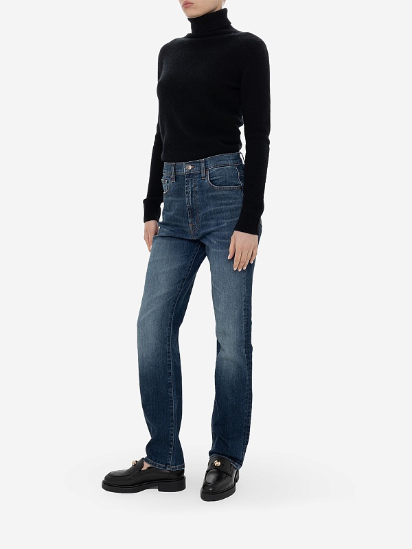 Джинсы жен 7 For All Mankind JSEM44A0HE DARK BLUE - 2