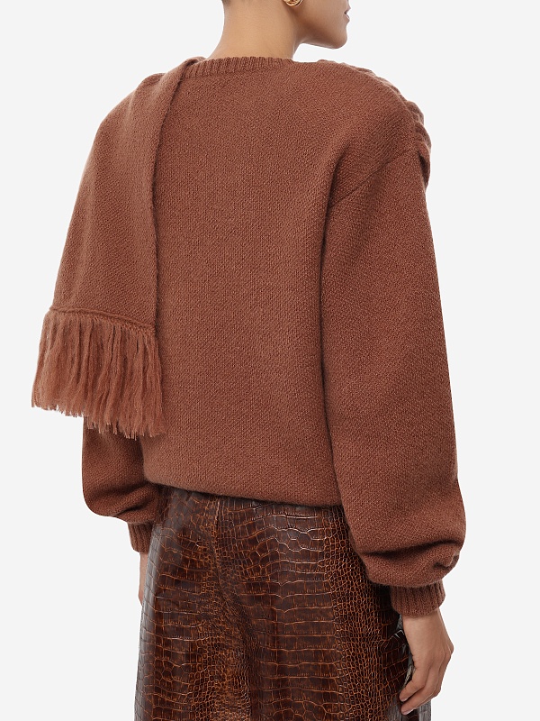 Свитер жен Rowen Rose RR_K553_v2 Tan - 4