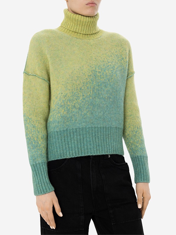 Водолазка жен Isabel Benenato DK171 1324 GREEN/TURQUO - 3