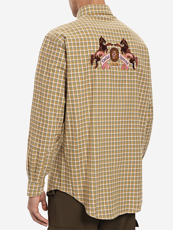 Рубашка муж Drôle de Monsieur I-SH237-CO227-KK KAKI - 3