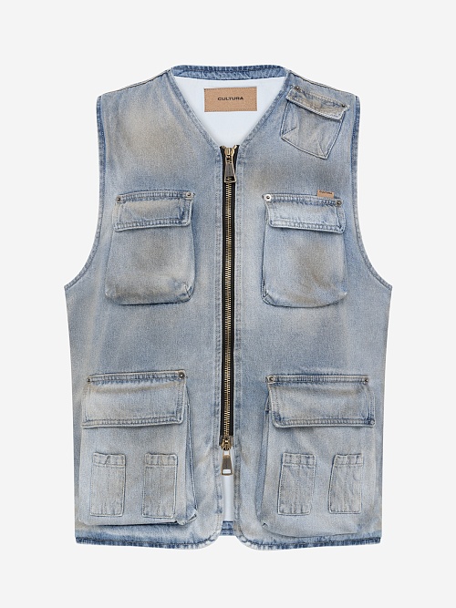 Жилет муж CULTURA S25CULT_A071 DENIM DIRTY - 0