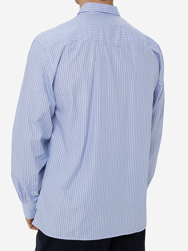 Рубашка муж Officine Generale W24MSHI004PRE BLUE/WHITE - 4
