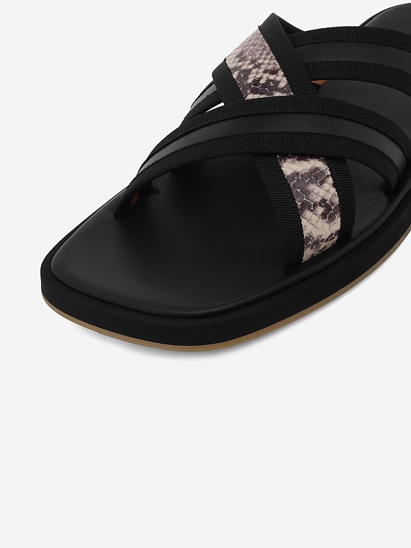 Сандалии муж ROBERTO di PAOLO 90510 BLACK - 5