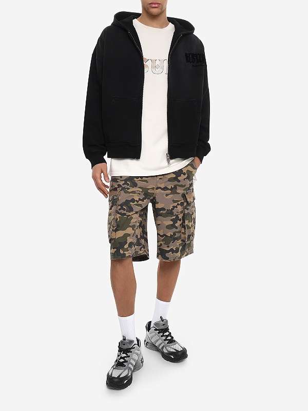 Толстовка на молнии муж Ksubi MPS26FL001 charcoal - 1