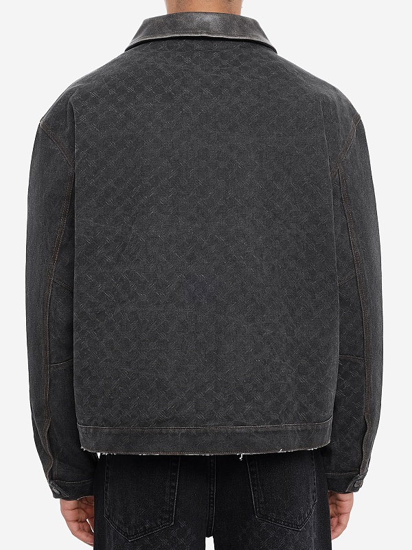 Куртка джинсовая муж Daily Paper 2610065 washed black - 4