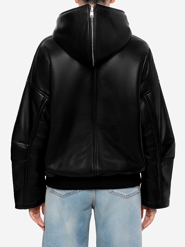 Куртка кожаная жен Burka an-2426 Черный - 3