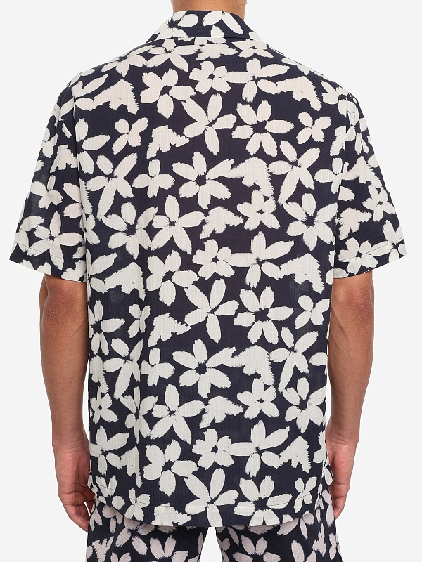 Рубашка муж Emporio Armani EM000593 AF20443 FB074 FLOWER EAGLE ARM.BLU - 4