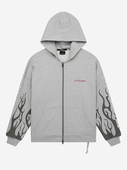 Толстовка на молнии муж Ksubi MSP25FL001 GREY - 0