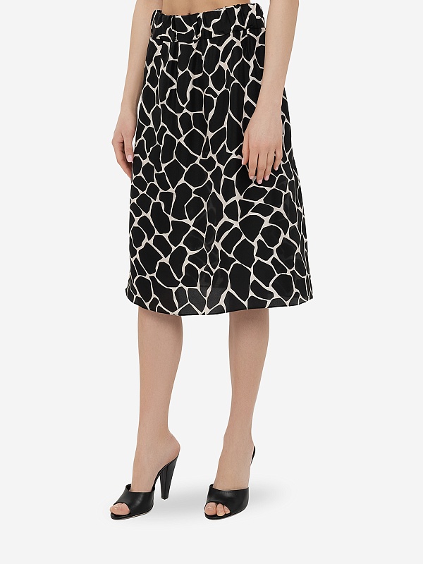 Юбка жен Officine Generale S24WSKT153 BLACK/WHITE - 3