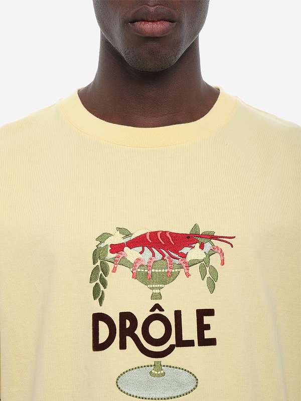 Футболка муж Drôle de Monsieur J-TS289-CO248-LYL LIGHT YELLOW - 5