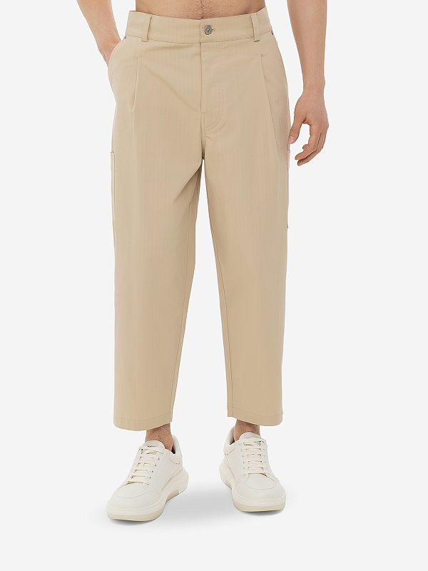 Брюки муж Drôle de Monsieur F-BP155-CO206-BG BEIGE - 3