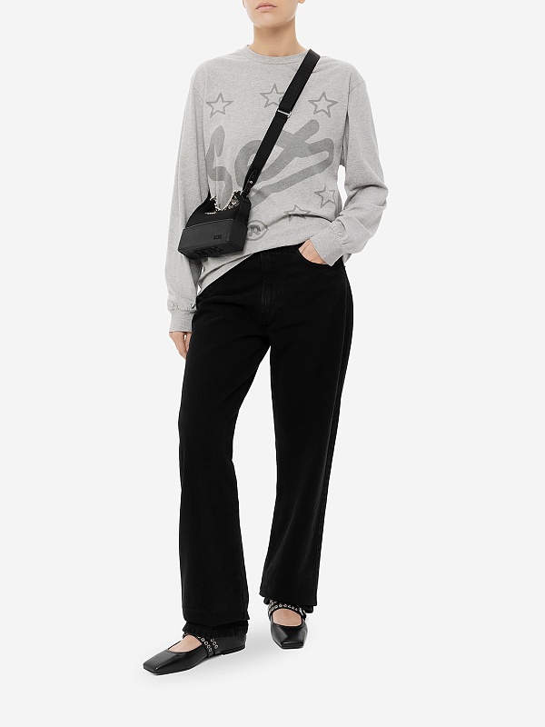 Футболка с длинным рукавом муж Carne Bollente SS25LT0103 Melange Grey - 4