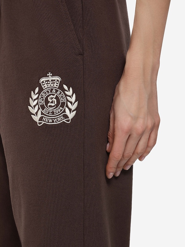 Брюки унисекс Sporty & Rich PA05565243BR03 Chocolate - 4