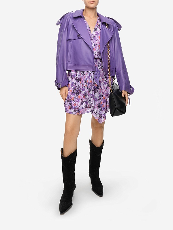 Куртка кожаная жен Salvatore Santoro 46017-D GLOV_VIOLET - 2