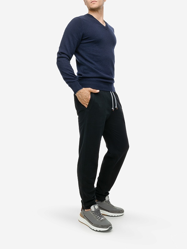 Свитер муж Brunello Cucinelli M2200162 NAVY - 1