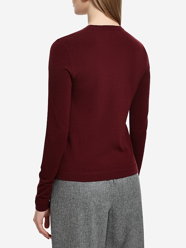 Лонгслив жен Officine Generale W25WTEE203 RED WINE - 3