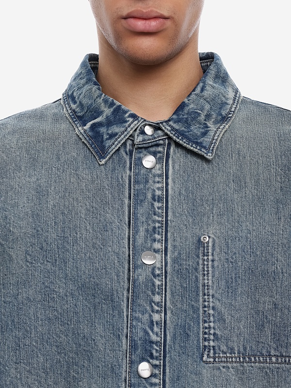 Рубашка муж PURPLE M0024-WOSB226 LT INDIGO - 5