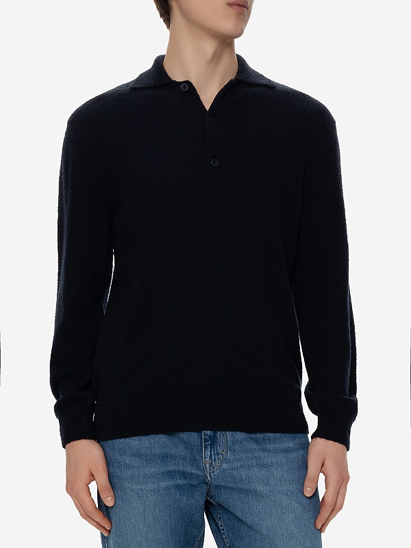 Поло с длинным рукавом муж Closed C86654-98R-22 568 dark night - 3