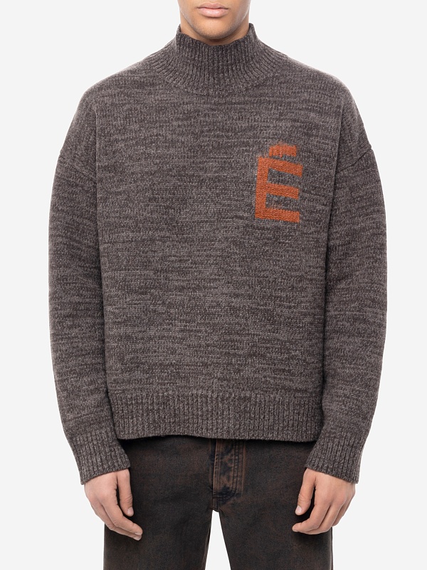 Свитер муж Etudes Studio H25MMKNI611-70 DK BROWN - 2