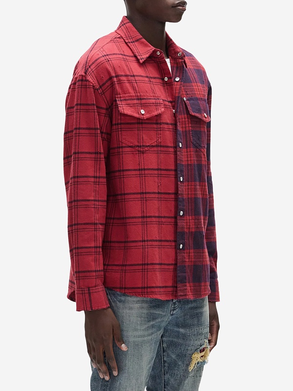 Рубашка муж PURPLE M3009-FRRH425 RED - 2