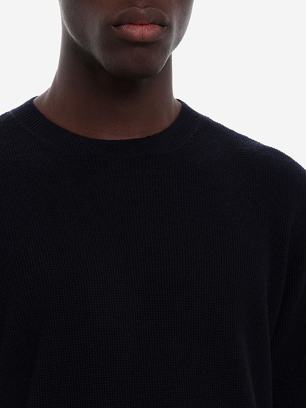 Джемпер с коротким рукавом муж Barena Venezia KNU5483 3167 170 Navy - 5