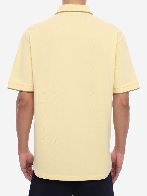 Поло муж Drôle de Monsieur J-PL161-CO264-LYL LIGHT YELLOW - 4