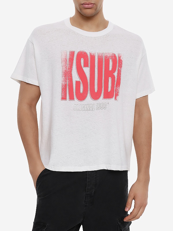 Футболка муж Ksubi MPS26TE005 off white - 3