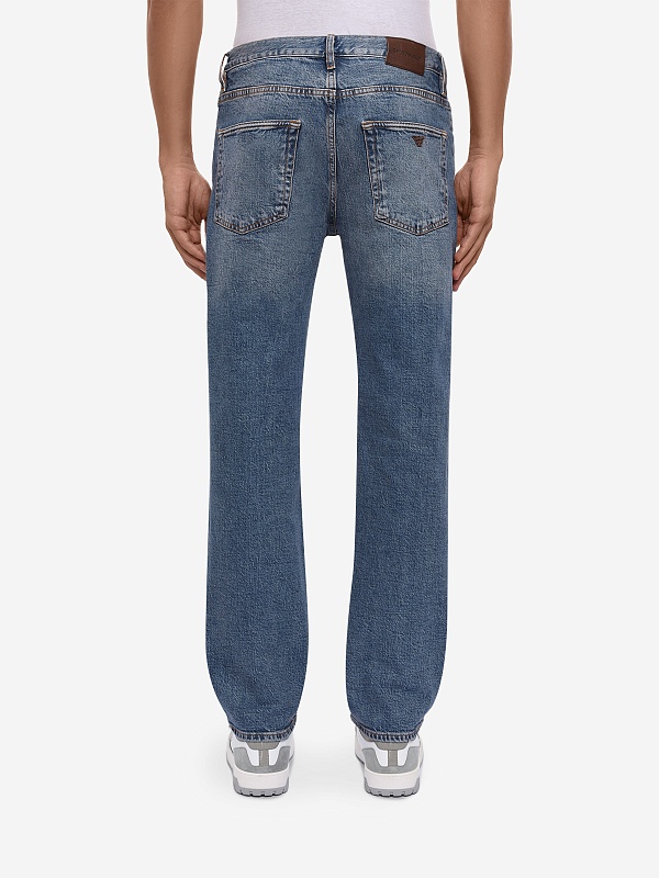 Джинсы муж Emporio Armani EM000763 AF23602 MB002 MEDIUM BLUE DENIM - 4