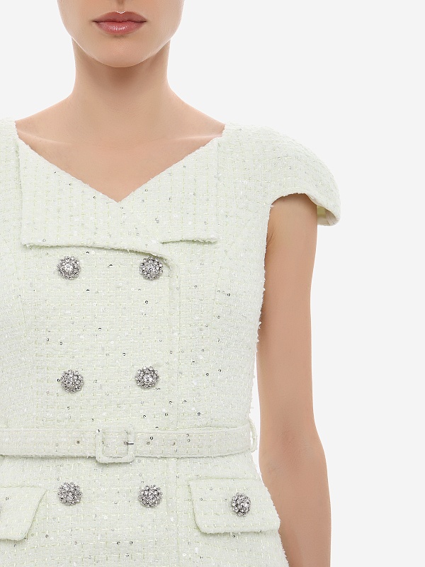 Платье жен Self-Portrait SS26-030M-G LIME - 4