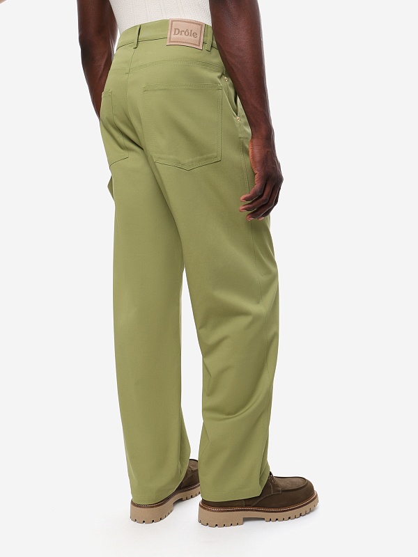 Брюки муж Drôle de Monsieur J-BP198-CO214-OL OLIVE - 4
