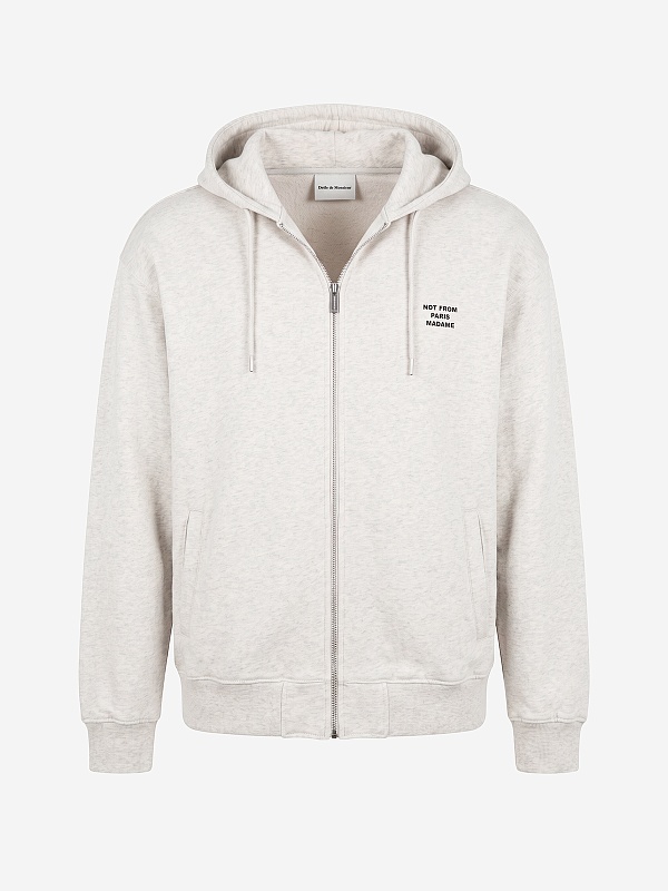 Толстовка на молнии муж Drôle de Monsieur PERM-HO207-CO312-GY GREY - 0