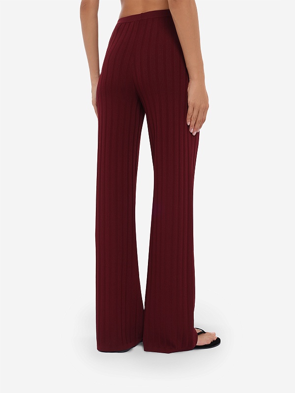 Брюки жен Sporty & Rich PA04975326RE02 Bordeaux White - 4