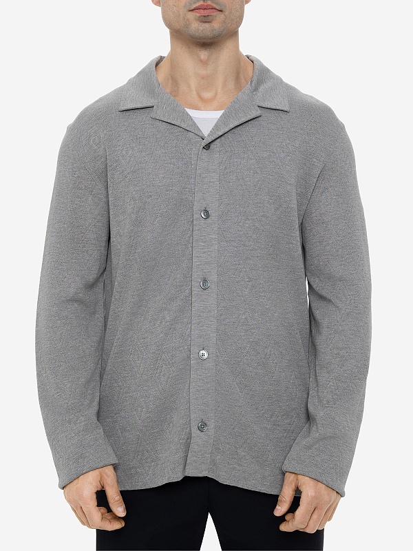 Кардиган муж Officine Generale W24MSWT250PRE HEATHER GREY - 3